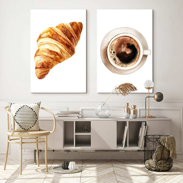 Croissant and a cup of coffee Croissant and a cup of coffee