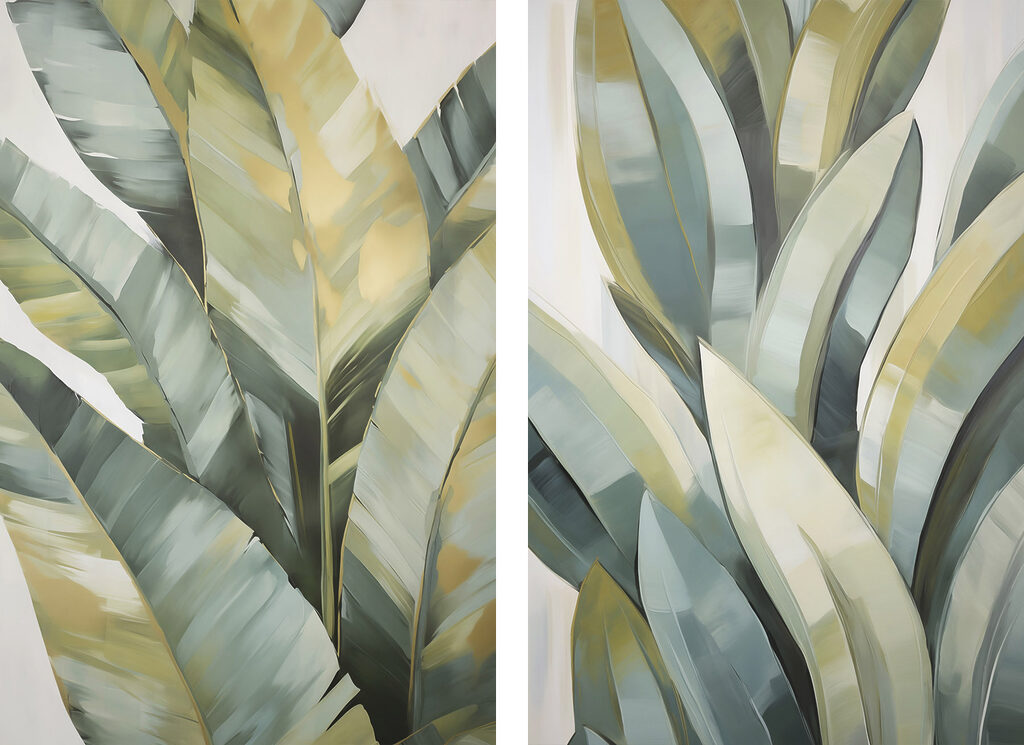 Painting of leaves Painting of leaves