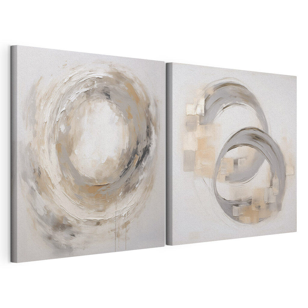 Painting of a circle and a circle Painting of a circle and a circle