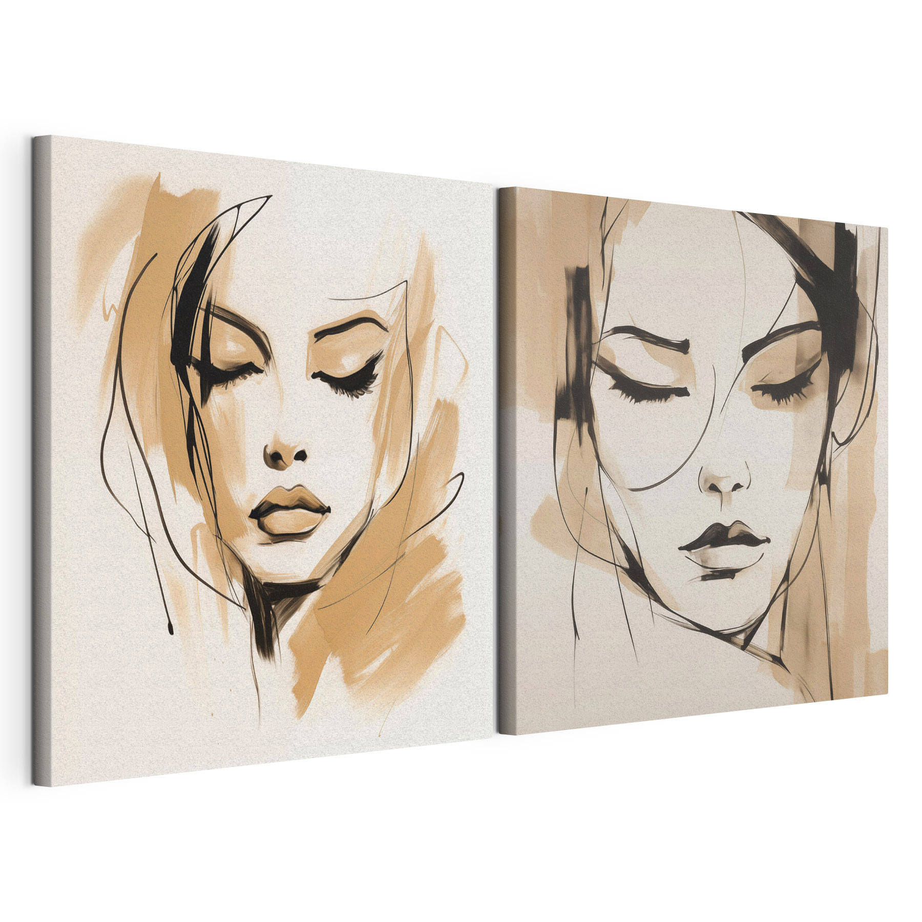 Drawing of a woman's face Drawing of a woman's face