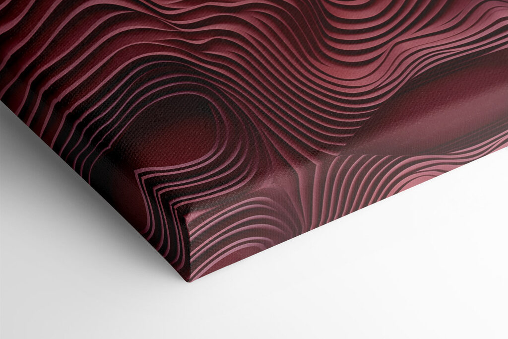 Red and pink wavy lines Red and pink wavy lines