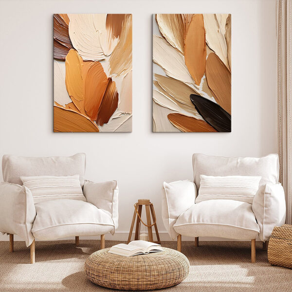 Nature-inspired hues in soft strokes Nature-inspired hues in soft strokes