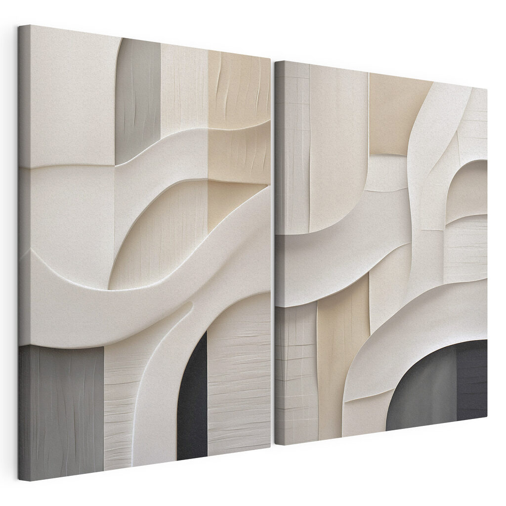 Soft curves in earthy tones Soft curves in earthy tones