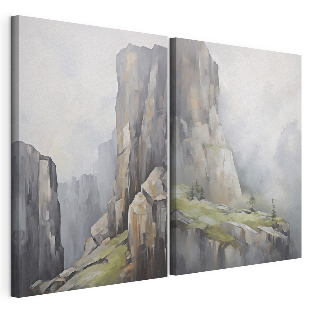 Painting of a mountain Painting of a mountain