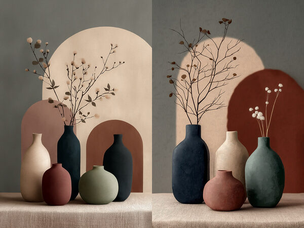 Modularer Leinwanddruck Modular canvas print Group of vases with flowers in them (Artikelnummer: m30792) Modularer Leinwanddruck Modular canvas print Group of vases with flowers in them (Artikelnummer: m30792)