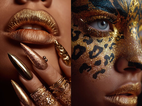 Glamorous details in bold colors Glamorous details in bold colors