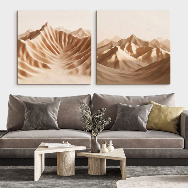 Mountain range with sand Mountain range with sand