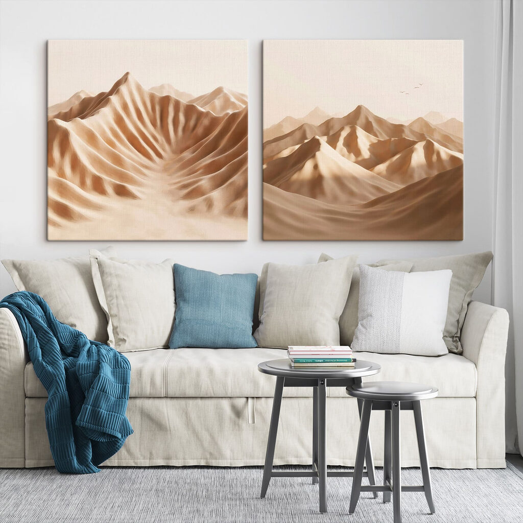 Mountain range with sand Mountain range with sand