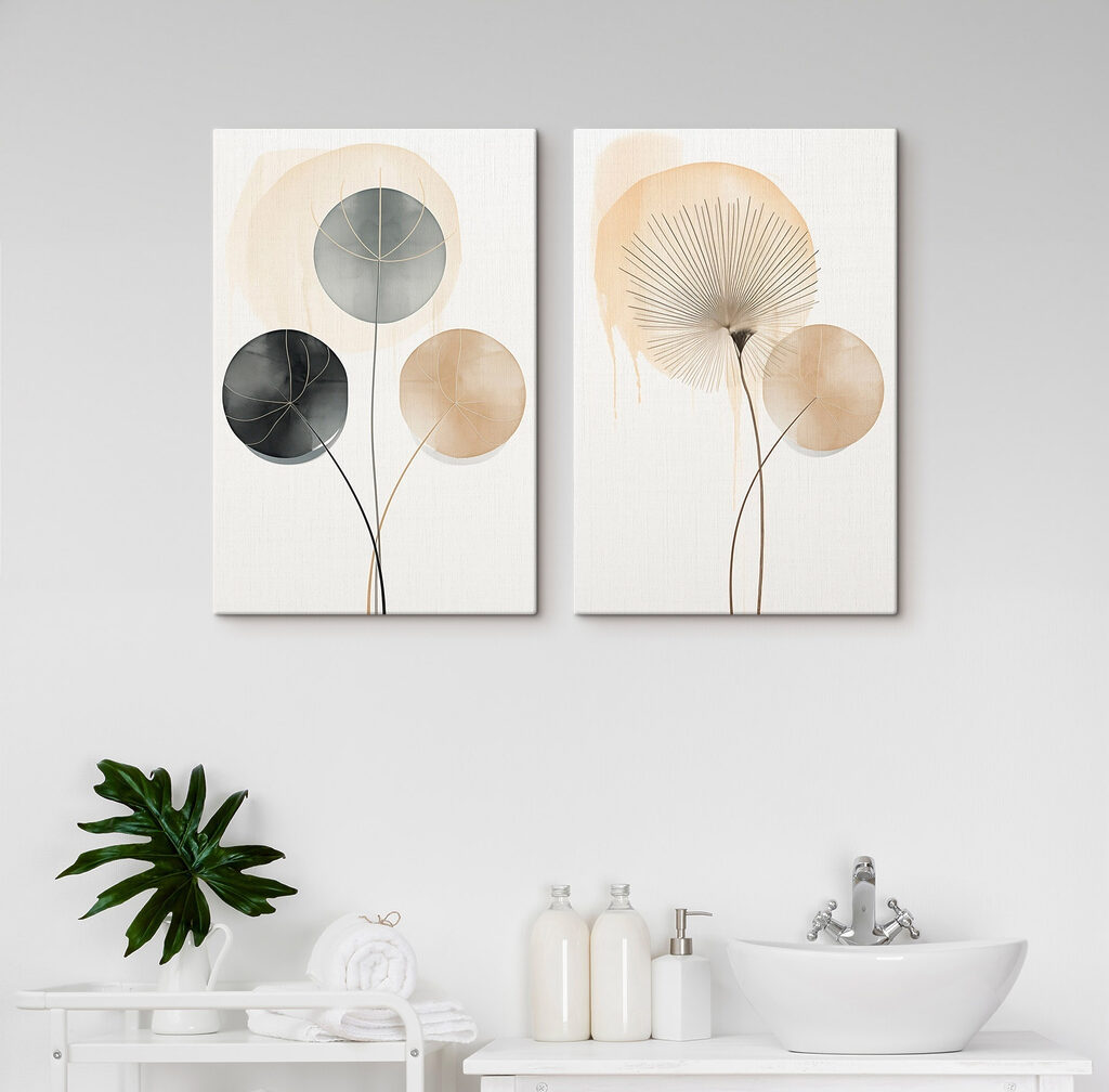 Soft shapes in muted colors Soft shapes in muted colors