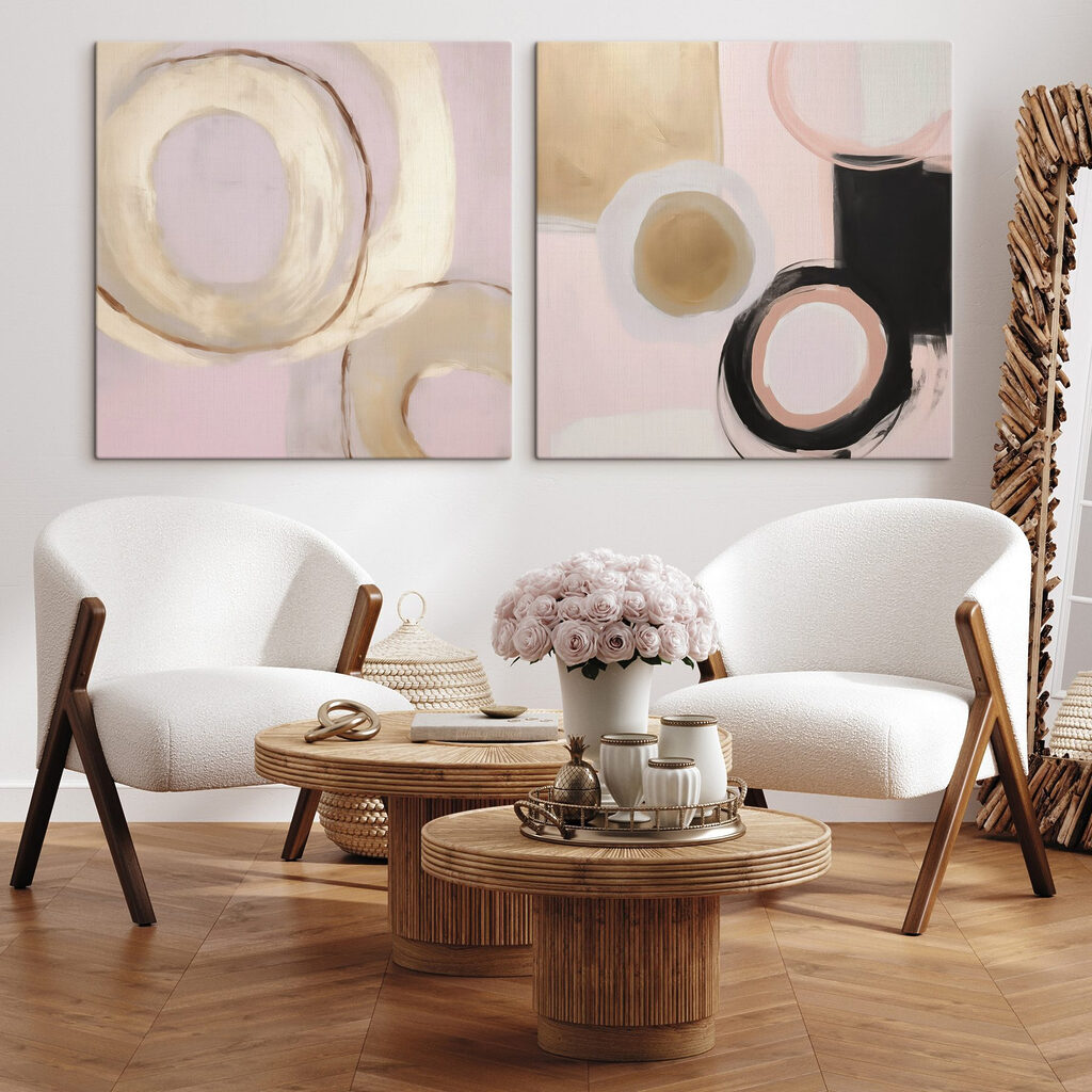 Painting of circles and circles Painting of circles and circles