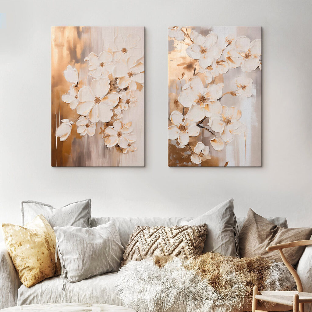 Delicate blooms in soft hues Delicate blooms in soft hues