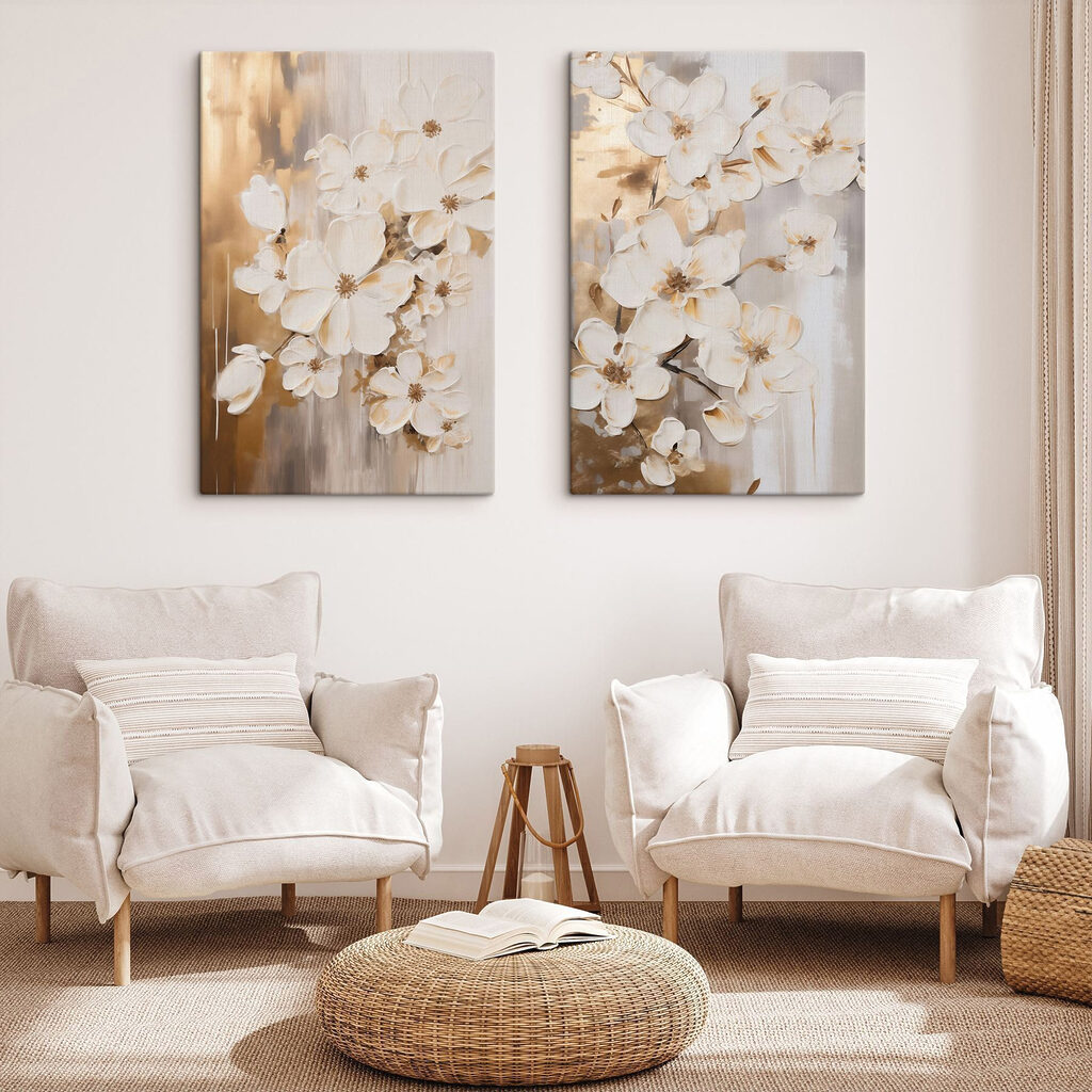 Delicate blooms in soft hues Delicate blooms in soft hues