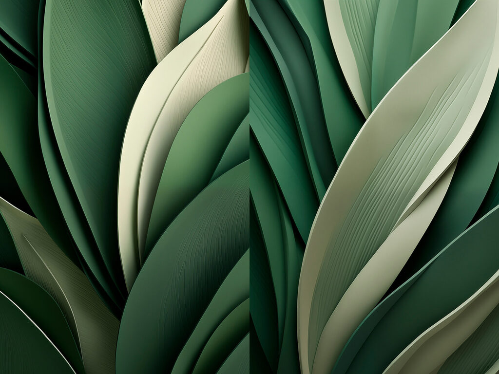 Lush green foliage in harmony Lush green foliage in harmony