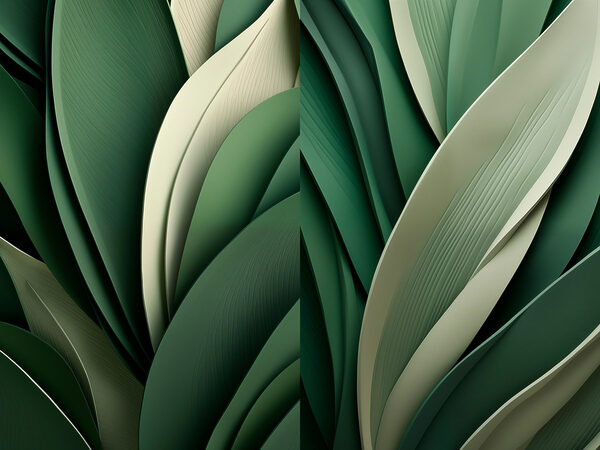 Lush green foliage in harmony Lush green foliage in harmony
