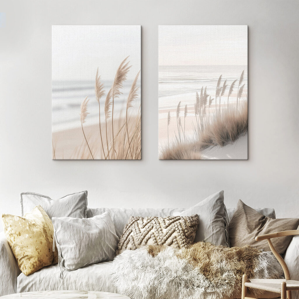 Gentle waves caress sandy shores Gentle waves caress sandy shores
