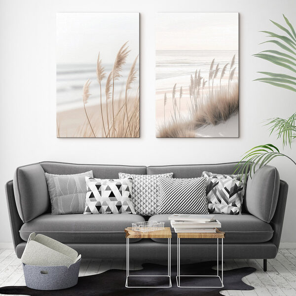 Gentle waves caress sandy shores Gentle waves caress sandy shores