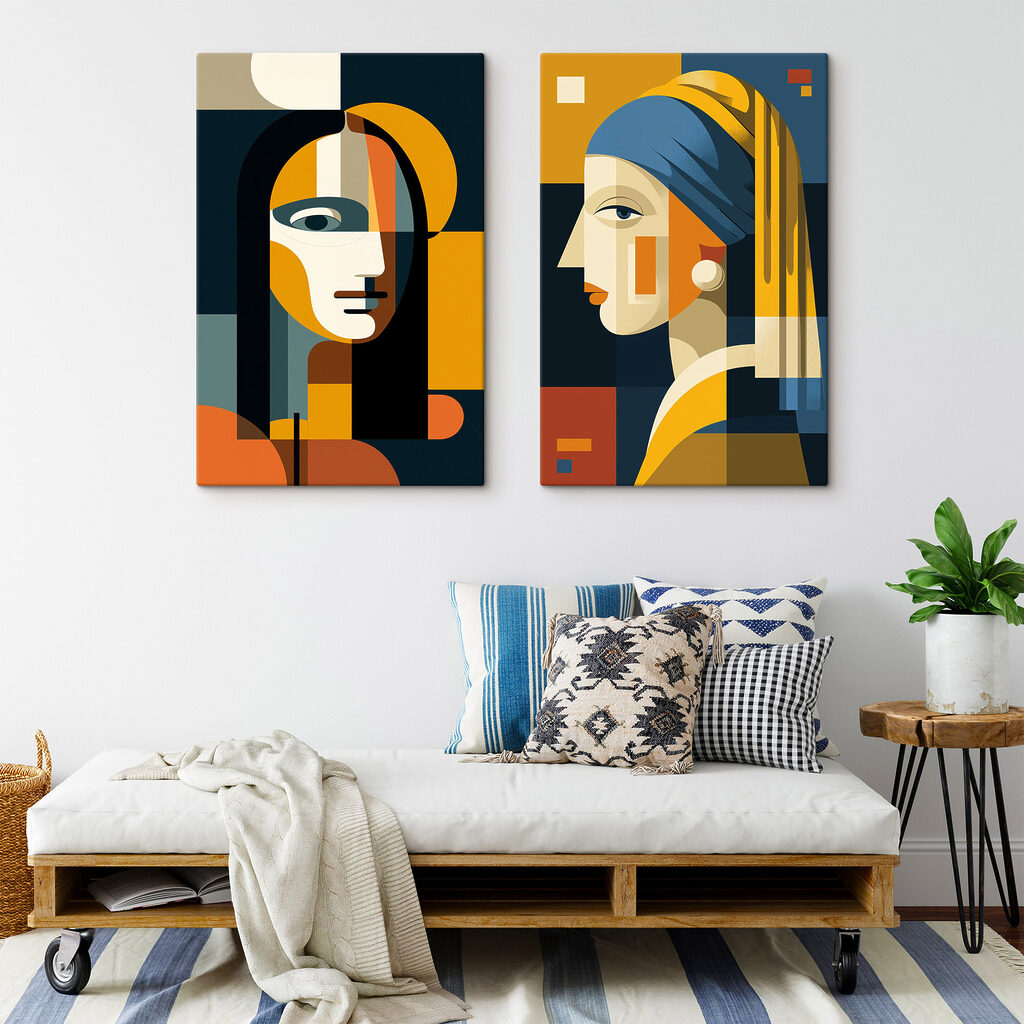 Couple of women's faces Couple of women's faces