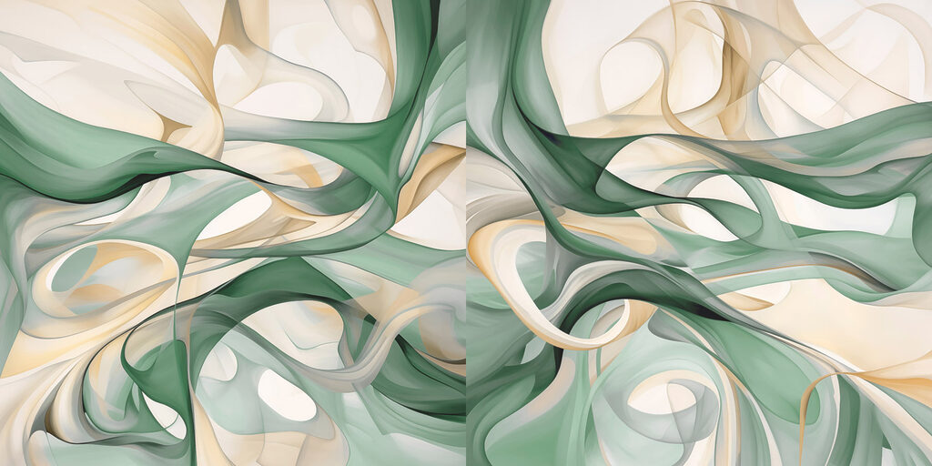 Flowing Shapes in Soft Colors Flowing Shapes in Soft Colors