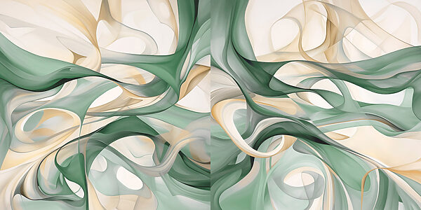 Flowing Shapes in Soft Colors Flowing Shapes in Soft Colors
