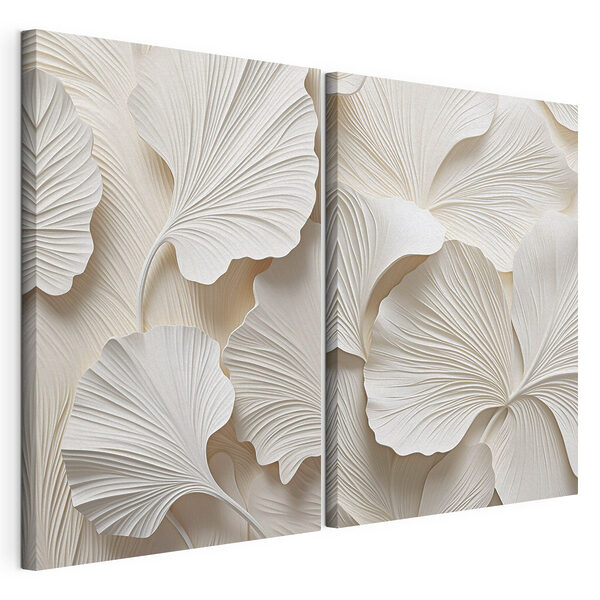 Zarte Schichten in einem von der Natur inspirierten Design Modularer Leinwanddruck Zarte Schichten in einem von der Natur inspirierten Design