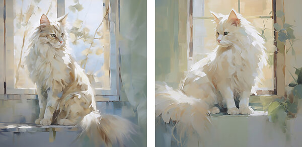 Cat sitting on a window sill Cat sitting on a window sill