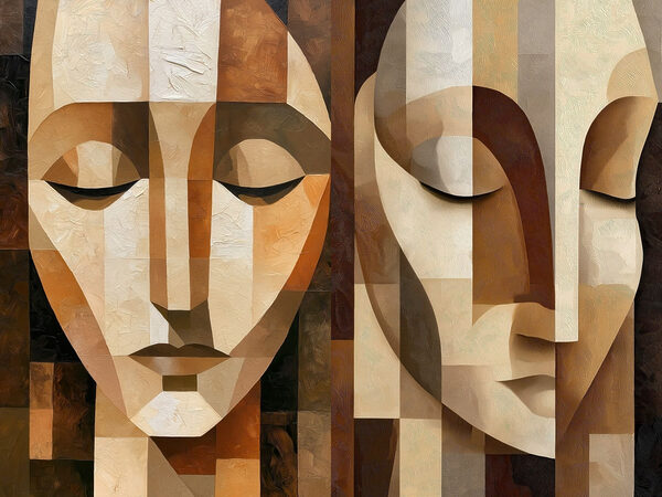 Silent Faces in Abstract Harmony Silent Faces in Abstract Harmony