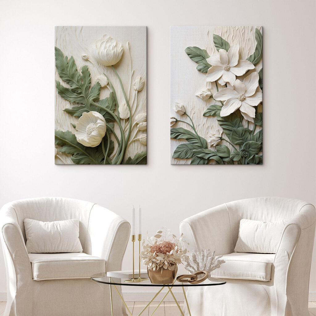Elegant floral designs in soft hues Elegant floral designs in soft hues