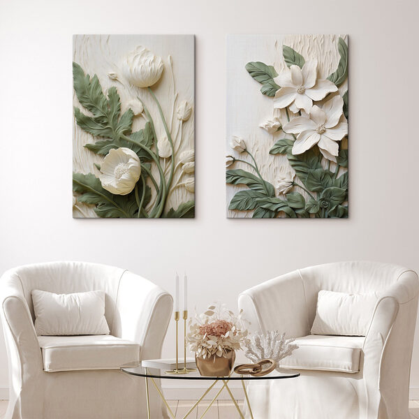 Elegant floral designs in soft hues Elegant floral designs in soft hues