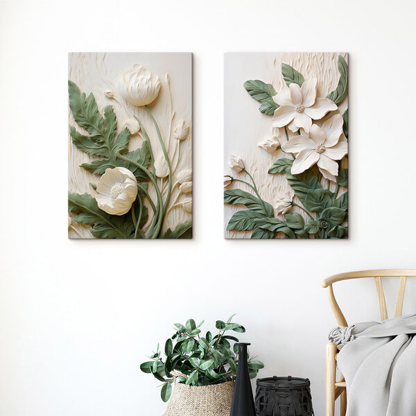 Elegant floral designs in soft hues Elegant floral designs in soft hues