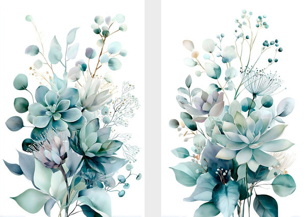Delicate greenery in soft hues Delicate greenery in soft hues