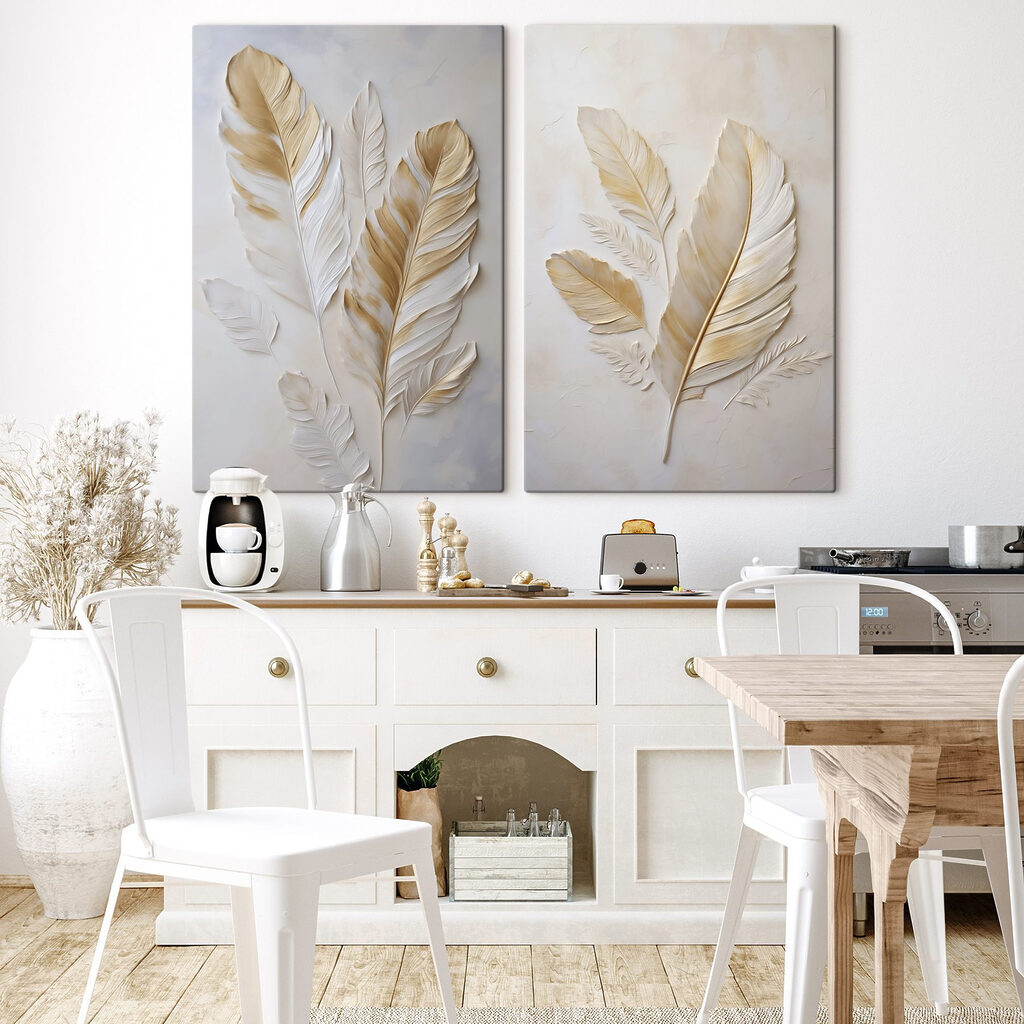 Elegant leaves in soft tones Elegant leaves in soft tones