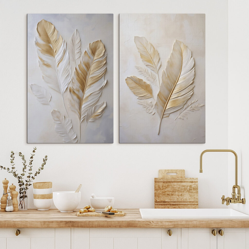 Elegant leaves in soft tones Elegant leaves in soft tones
