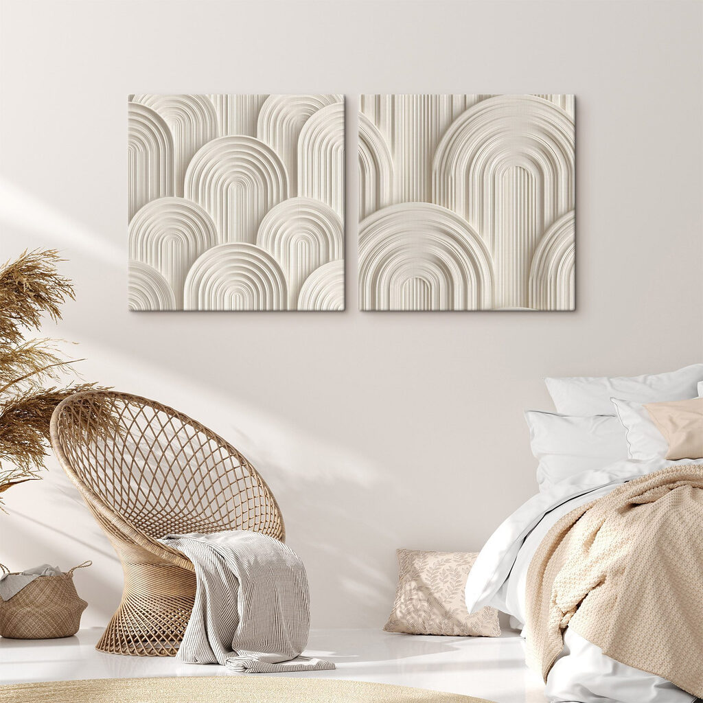 Soft curves in neutral tones Soft curves in neutral tones