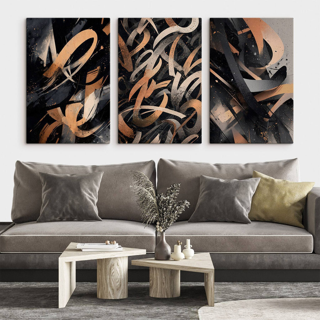 Group of art pieces Group of art pieces
