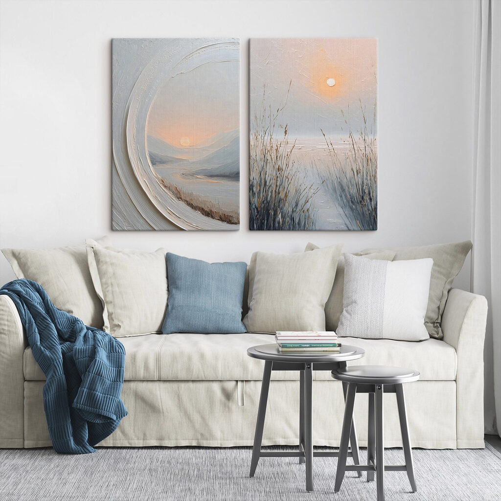 Painting of a landscape Painting of a landscape
