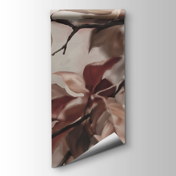 Tree branch with brown leaves