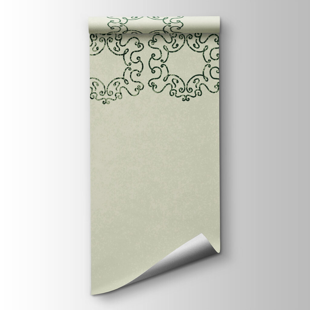 White background with black and green design White background with black and green design