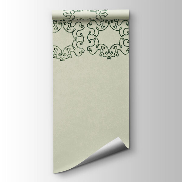 White background with black and green design White background with black and green design