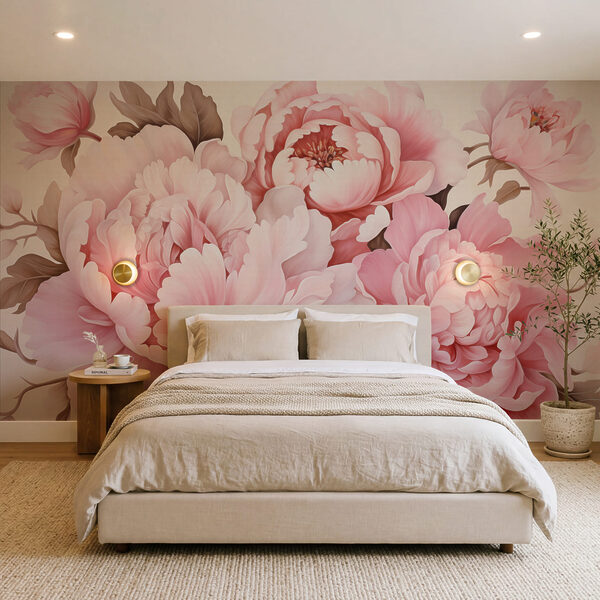 Gruppe rosa Blumen Gruppe rosa Blumen