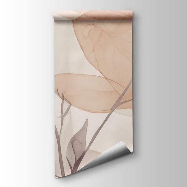Transparent flowers with leaves Transparent flowers with leaves