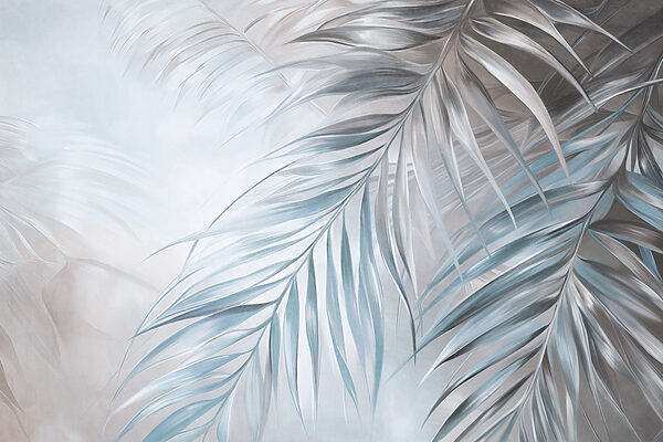 Gentle breeze through palm leaves