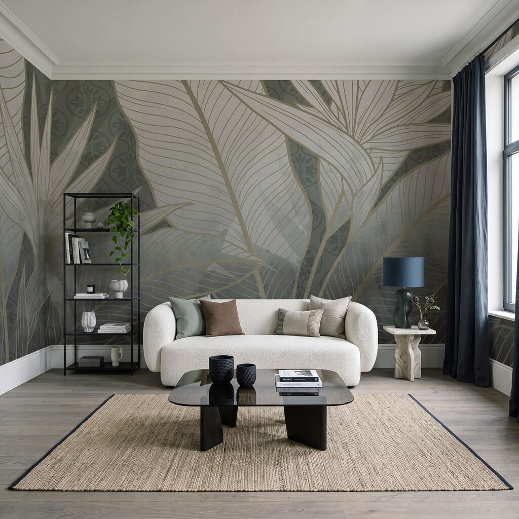 Elegantes botanisches Design in sanften Farbtönen