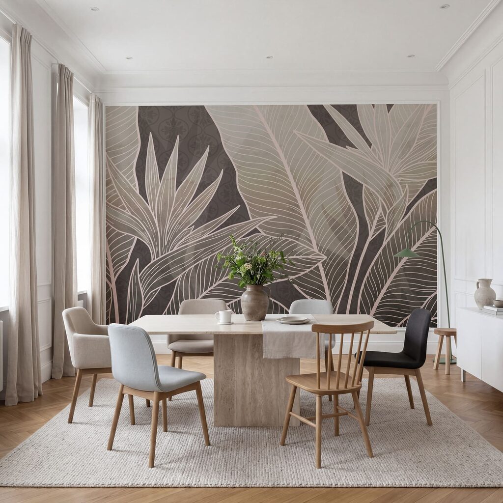 Zarte Farbtöne in botanischer Eleganz