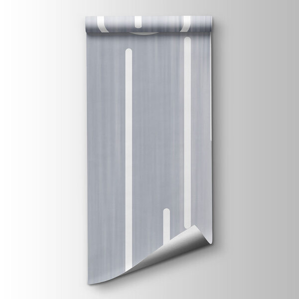 White lines on a gray background