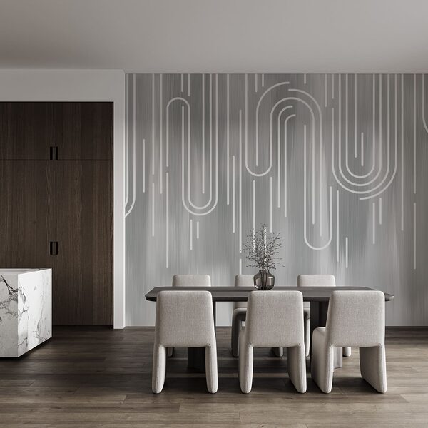 Weiße Linien auf grauem Hintergrund Weiße Linien auf grauem Hintergrund