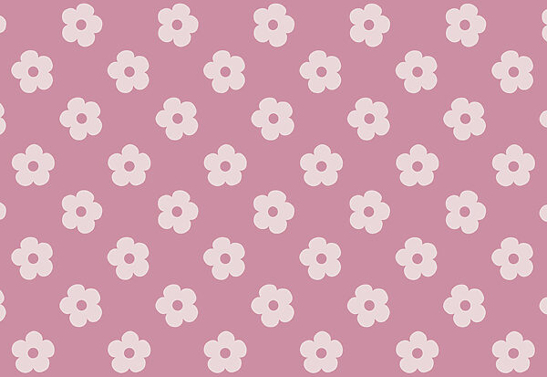 Pink and white flower pattern