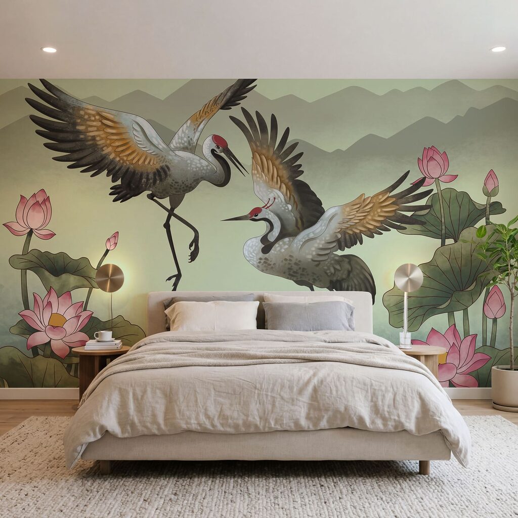 Ein paar Kraniche im Flug Ein paar Kraniche im Flug
