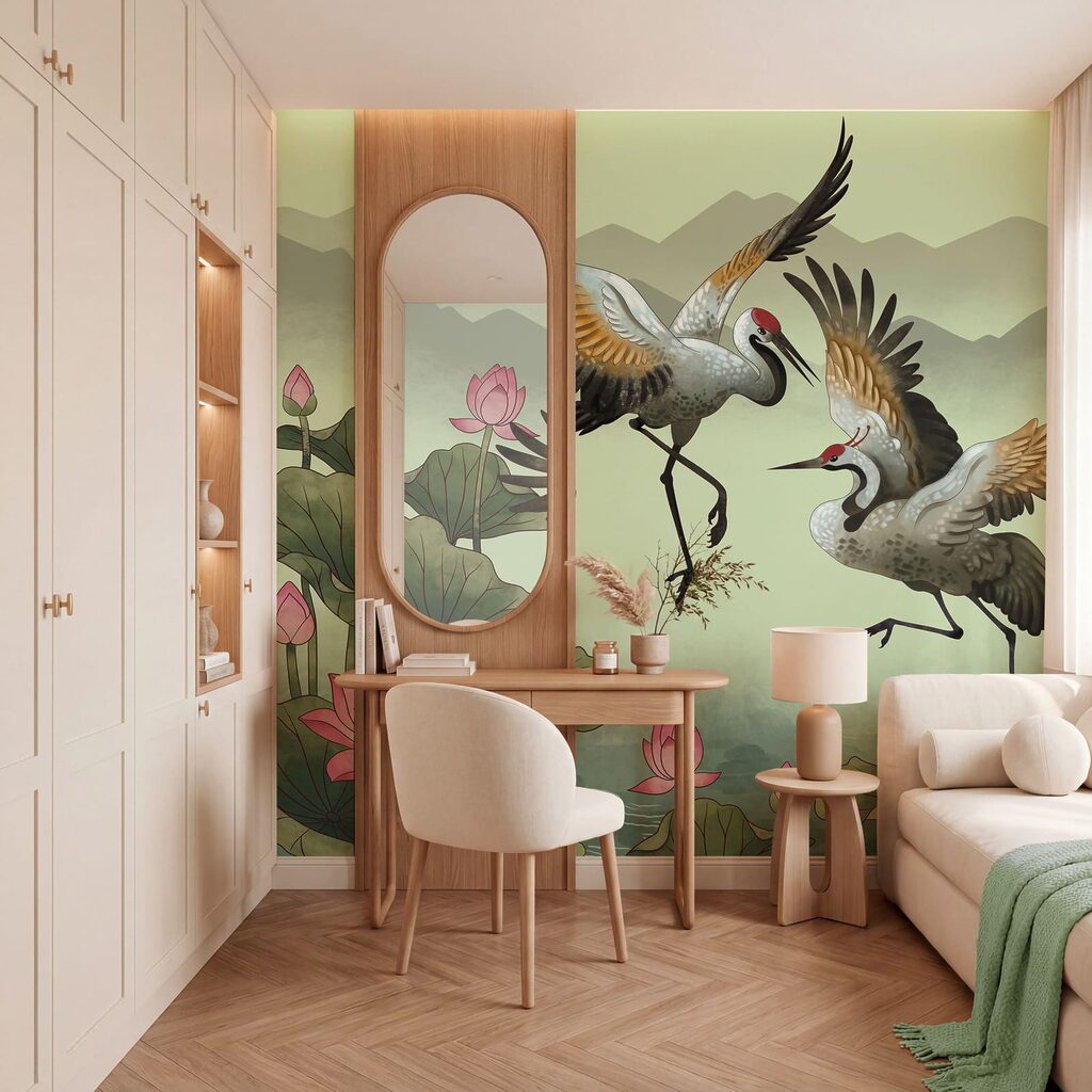 Ein paar Kraniche im Flug Ein paar Kraniche im Flug