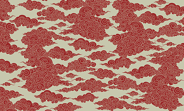 Pattern of red clouds Pattern of red clouds
