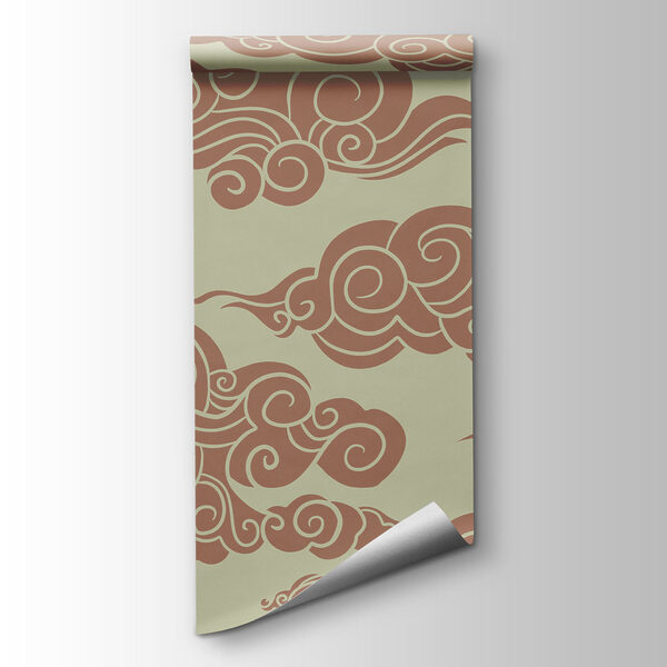 Pattern of clouds on a light background